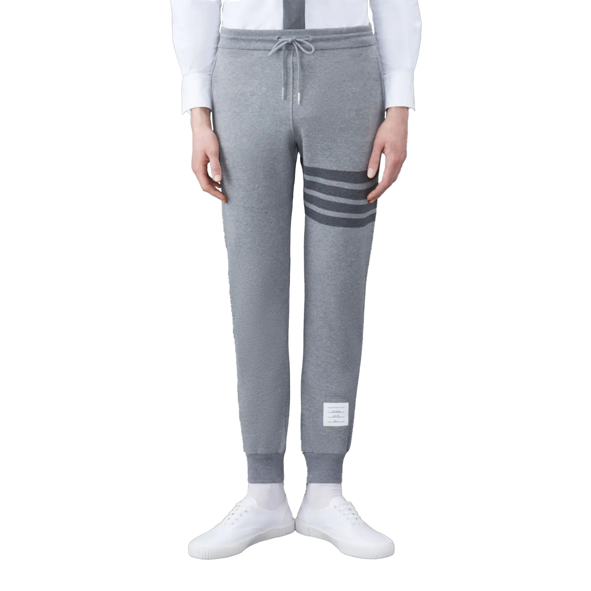 THOM BROWNE Classic Loopback 4-Bar Sweatpants Medium Grey (SS23)