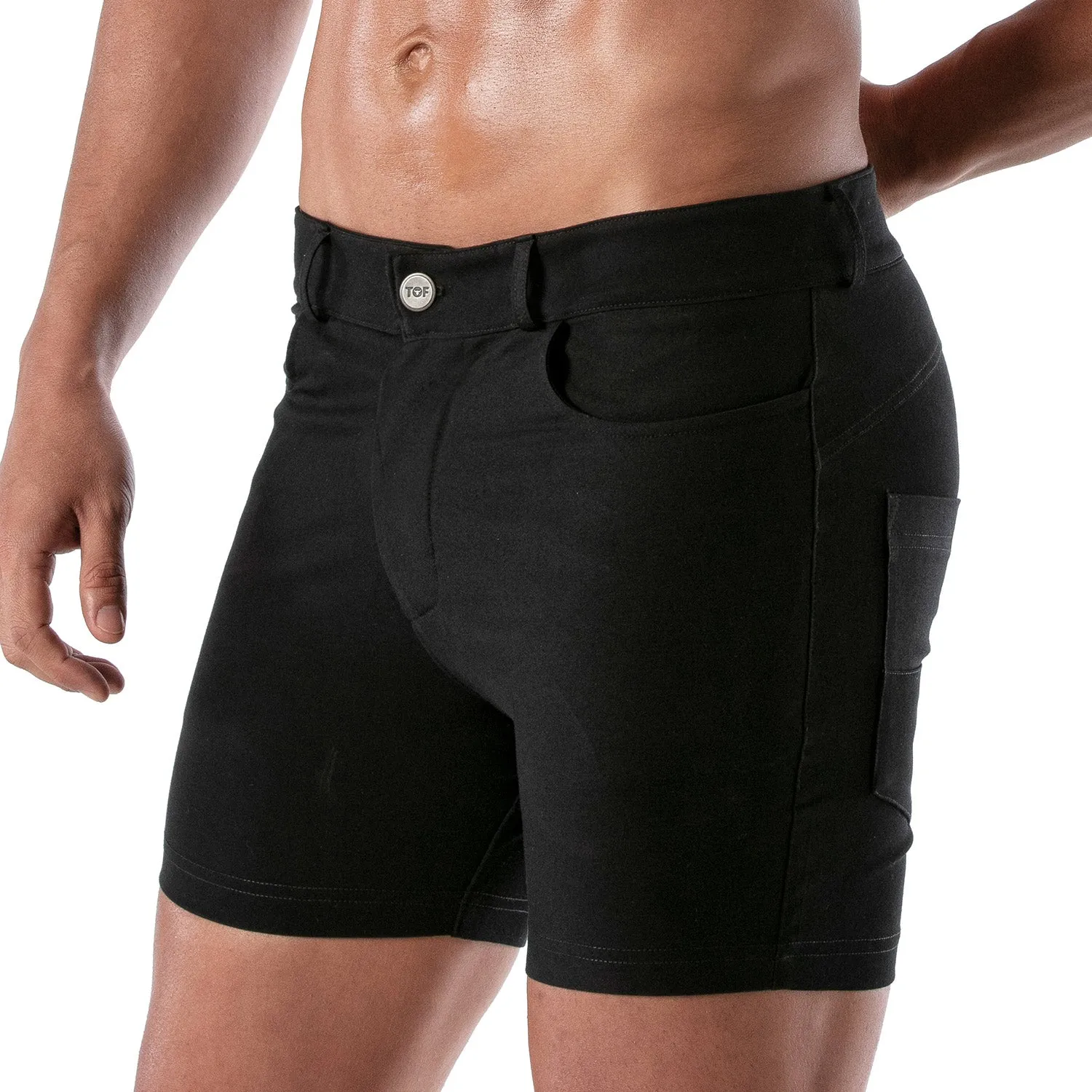 TOF Paris Patriot Mid Thigh Chino Shorts