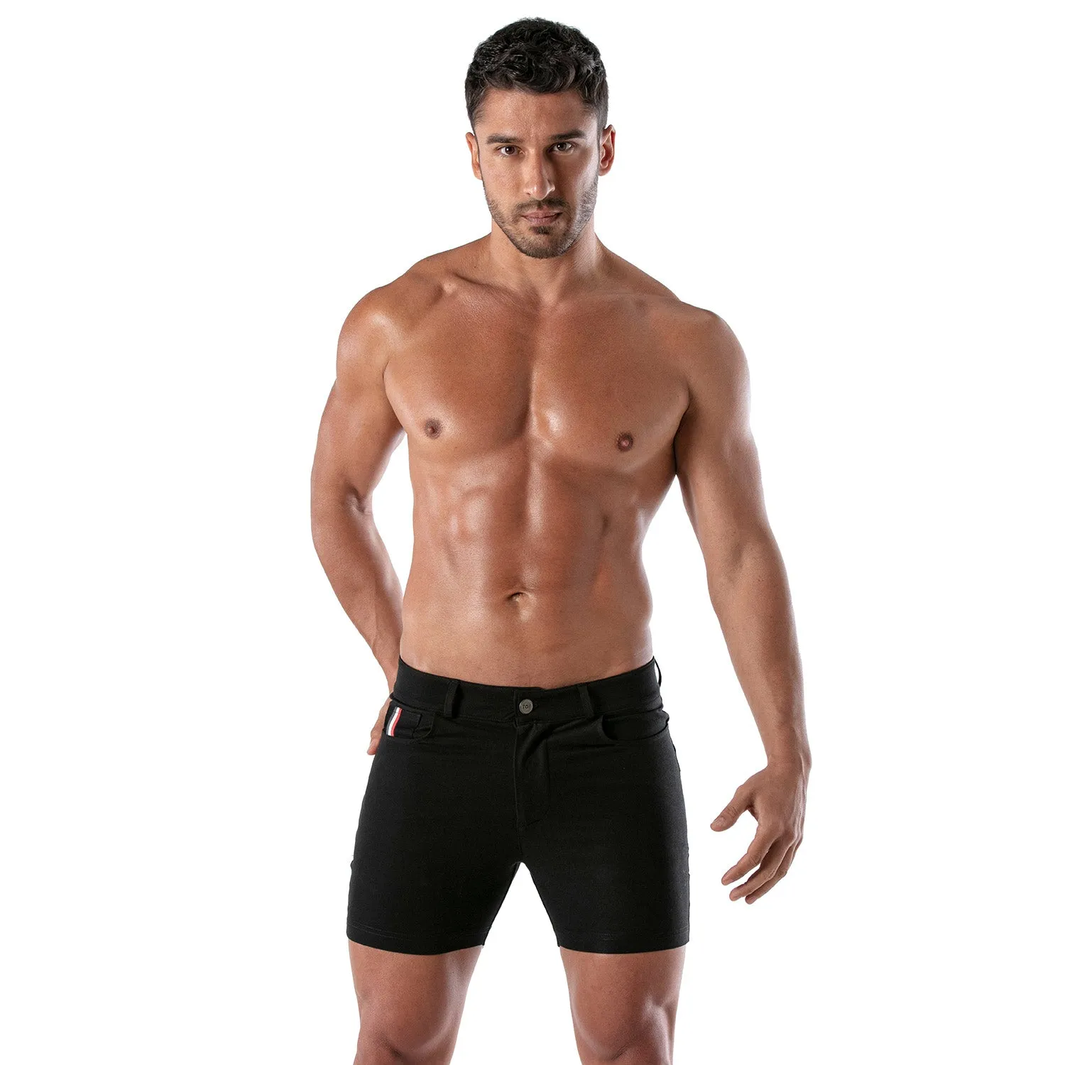 TOF Paris Patriot Mid Thigh Chino Shorts