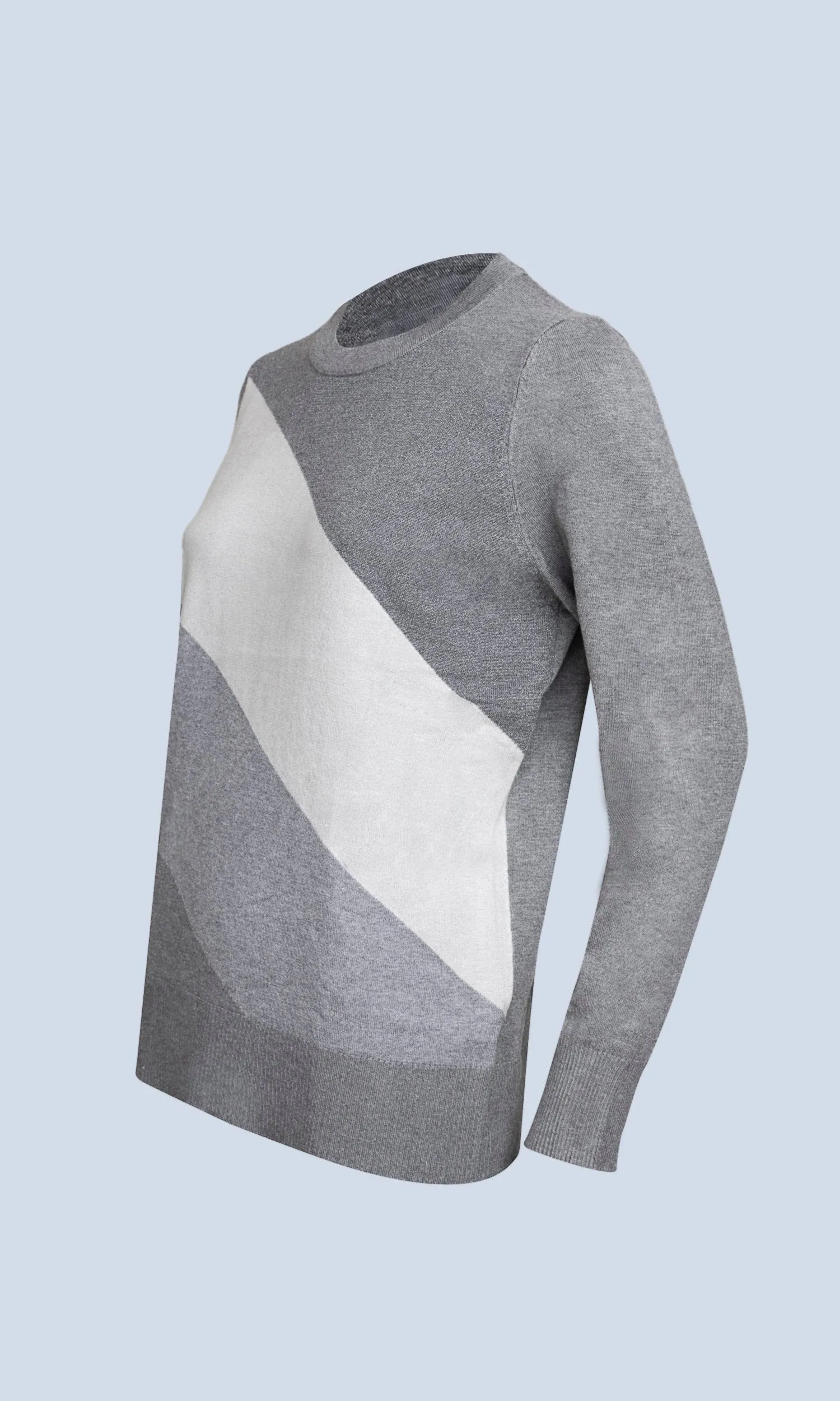 TRI COLOR LUREX KNIT TOP