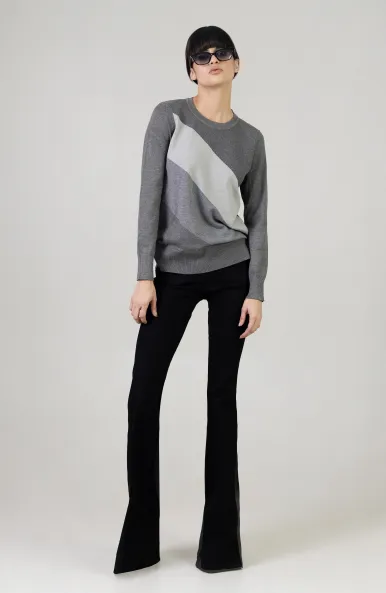 TRI COLOR LUREX KNIT TOP