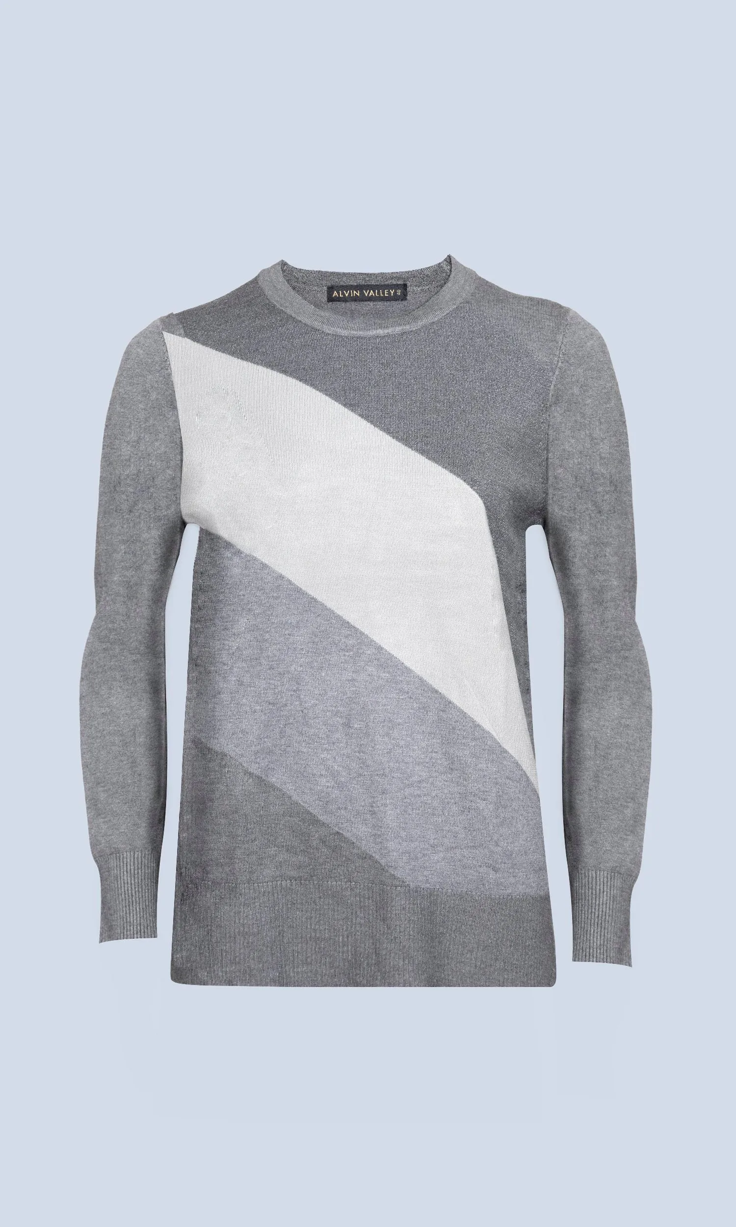 TRI COLOR LUREX KNIT TOP