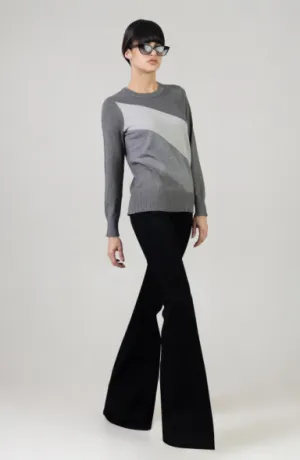 TRI COLOR LUREX KNIT TOP