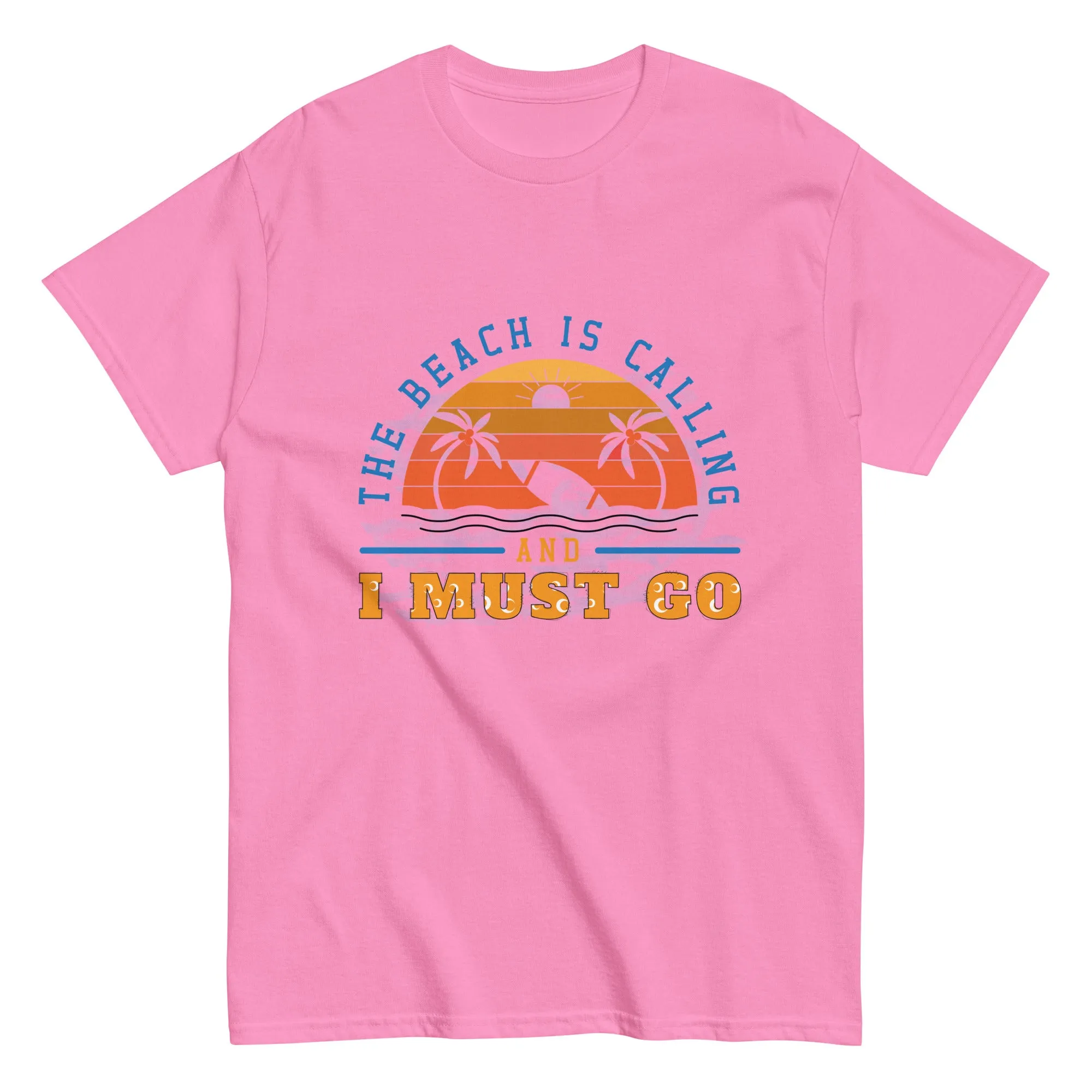 Unisex Classic Gildan 5000 T-Shirt The Beach is Calling I Must Go