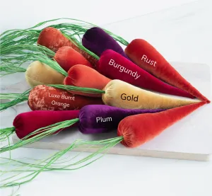 Velvet Carrots Centerpiece Tablescape - Rustic Decor