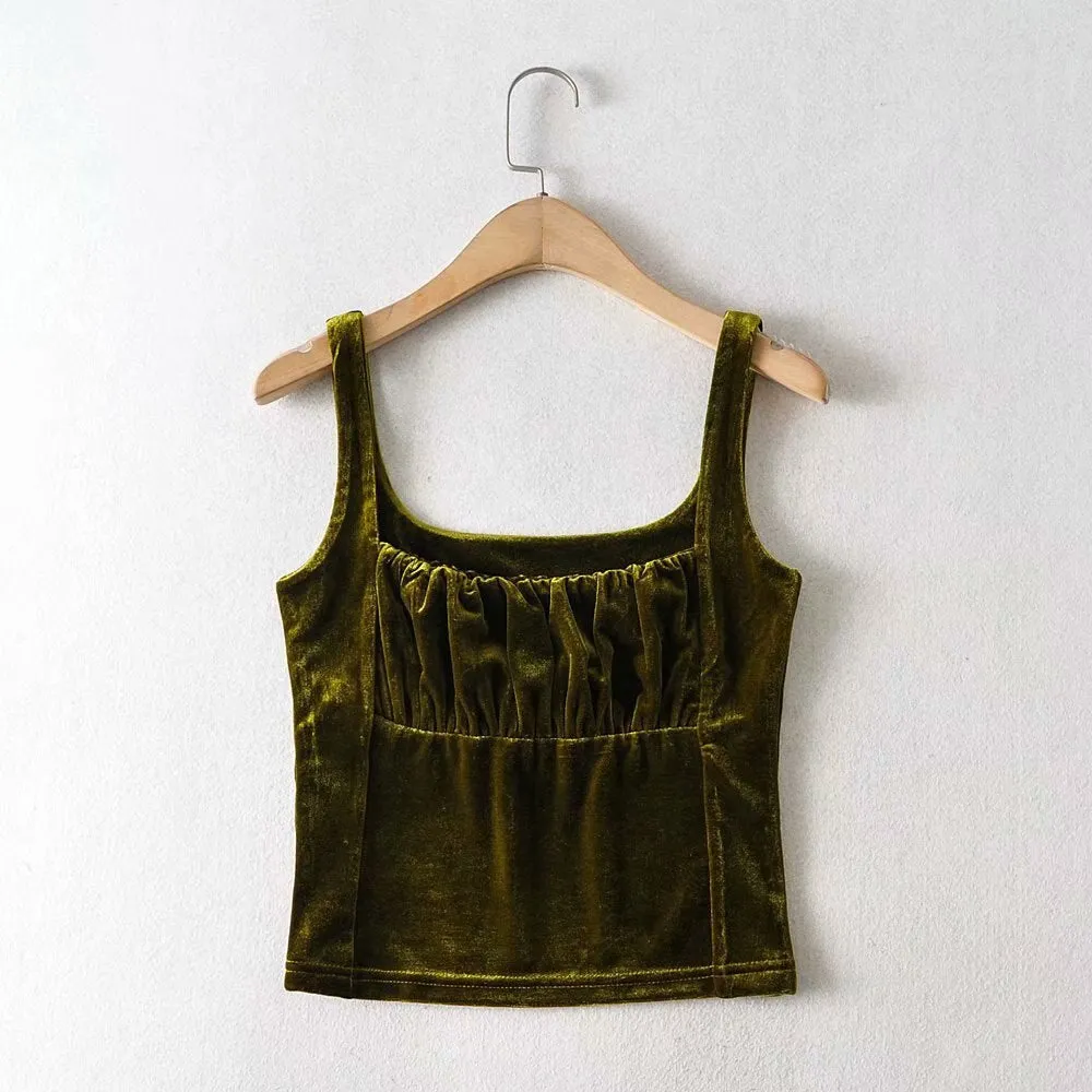 Velvety vest top