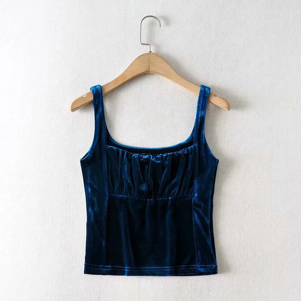 Velvety vest top