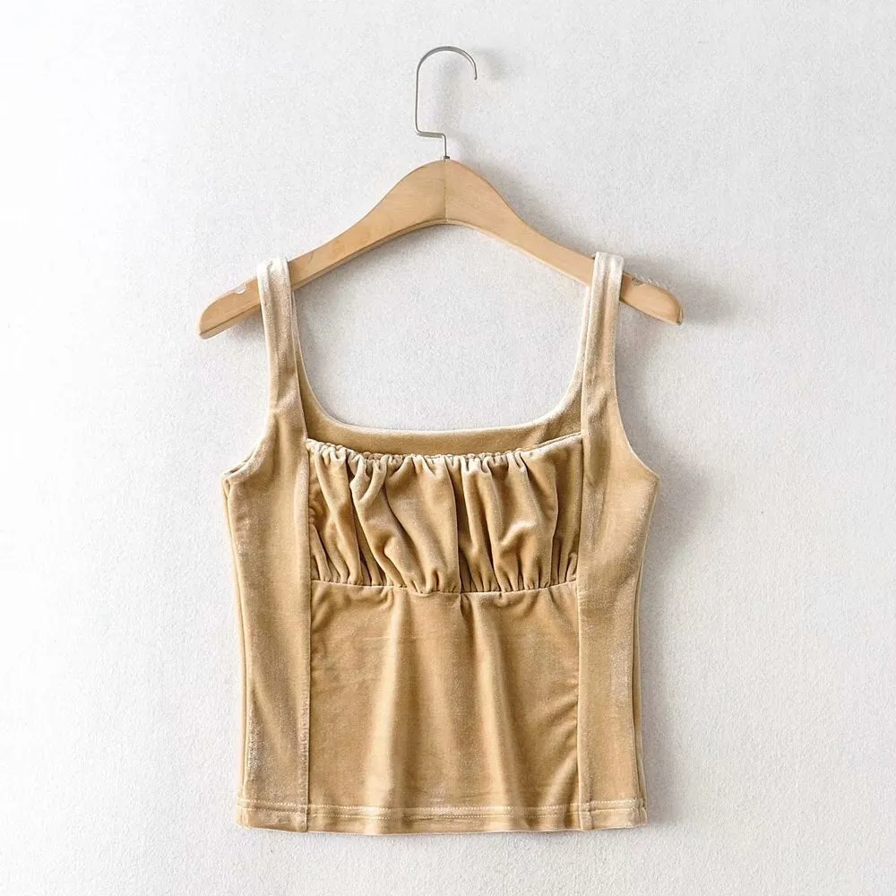 Velvety vest top
