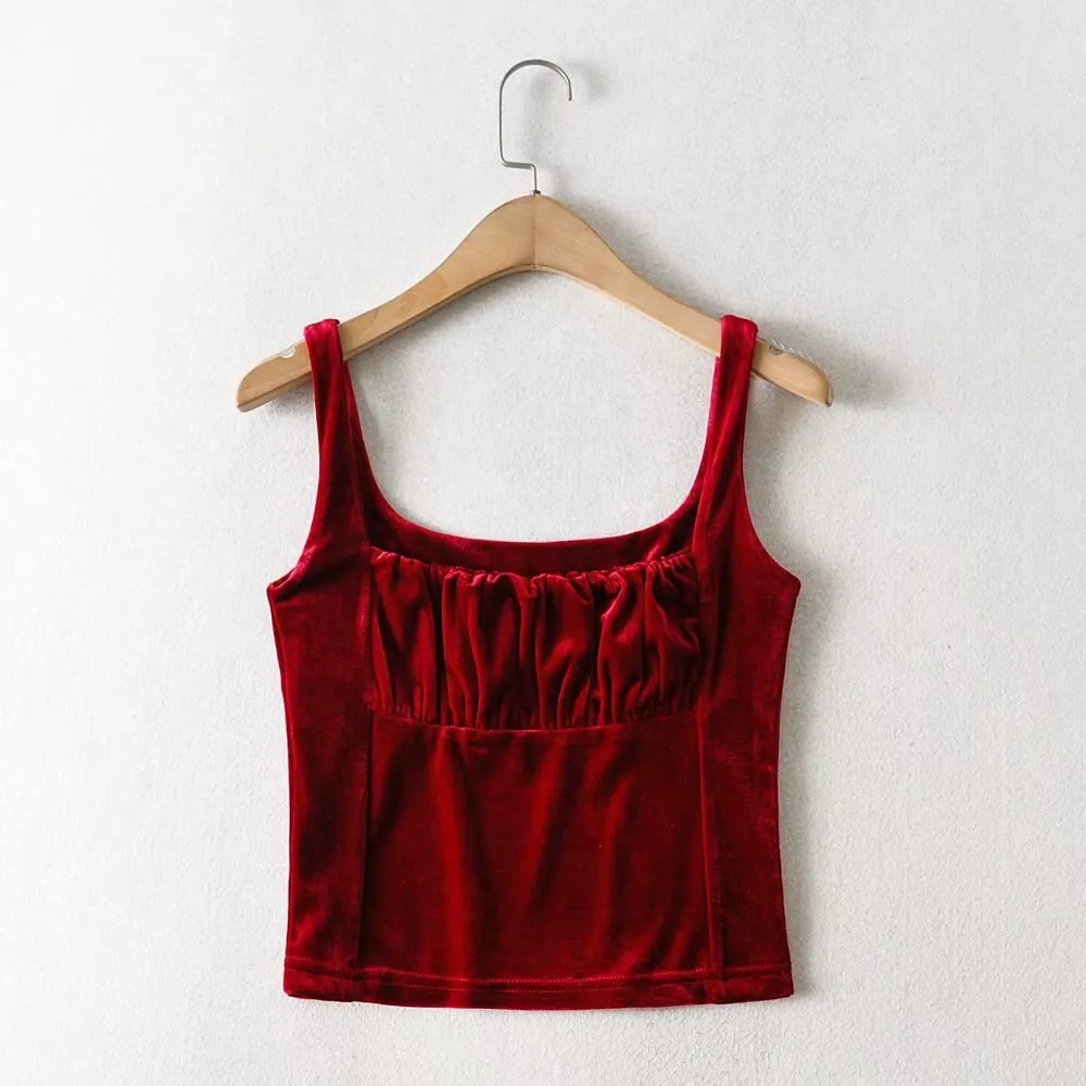 Velvety vest top