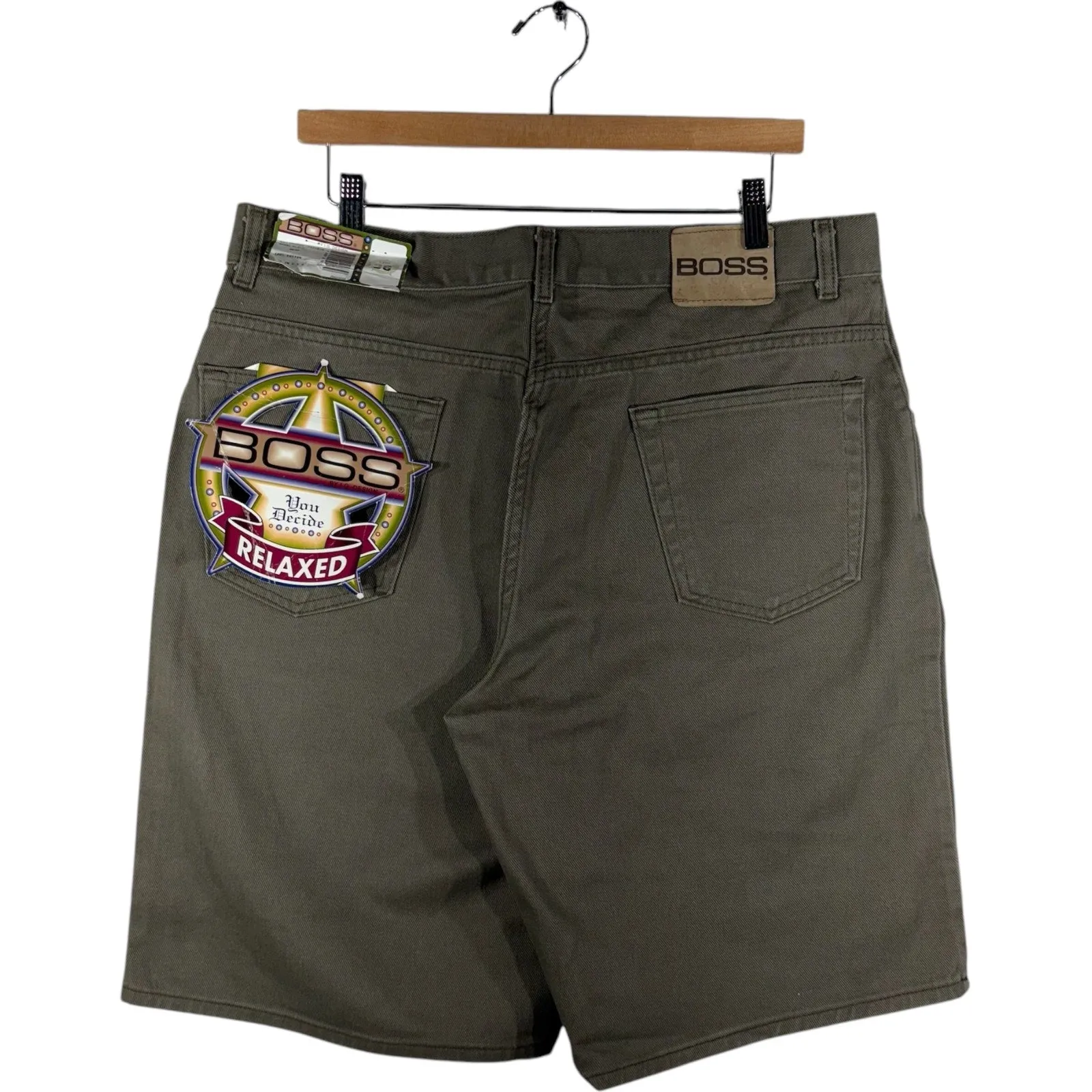 Vintage Boss Relaxed Fit Chino Shorts 38x11 NWT