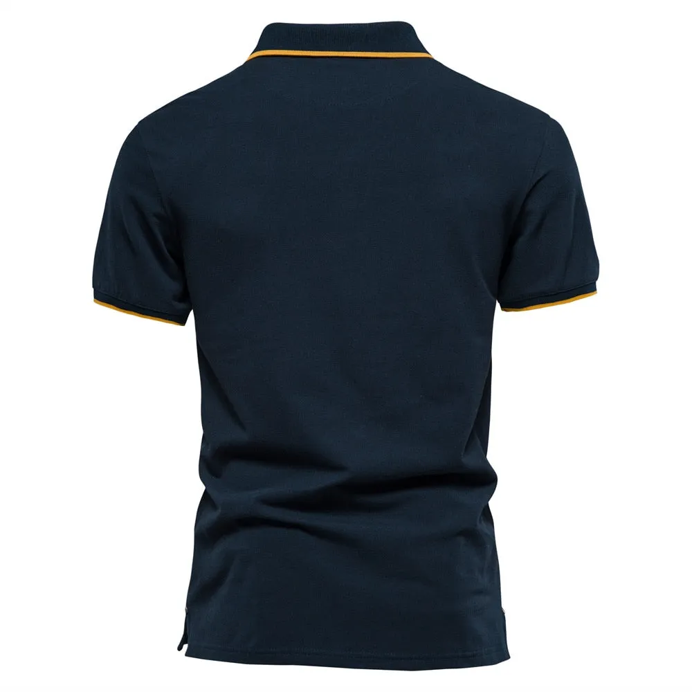 West Louis Brand Cotton Business Style Polo Shirt