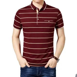 West Louis Cotton Fashion Striped Polo