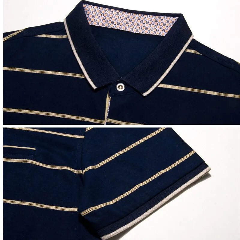 West Louis Cotton Fashion Striped Polo