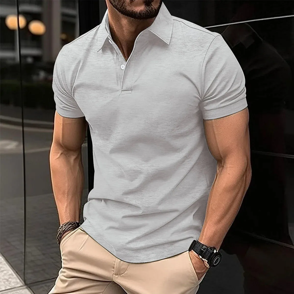 West Louis Turn Down Collar Comfort Polo Shirt