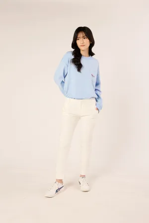 White Chino Trousers - Women's