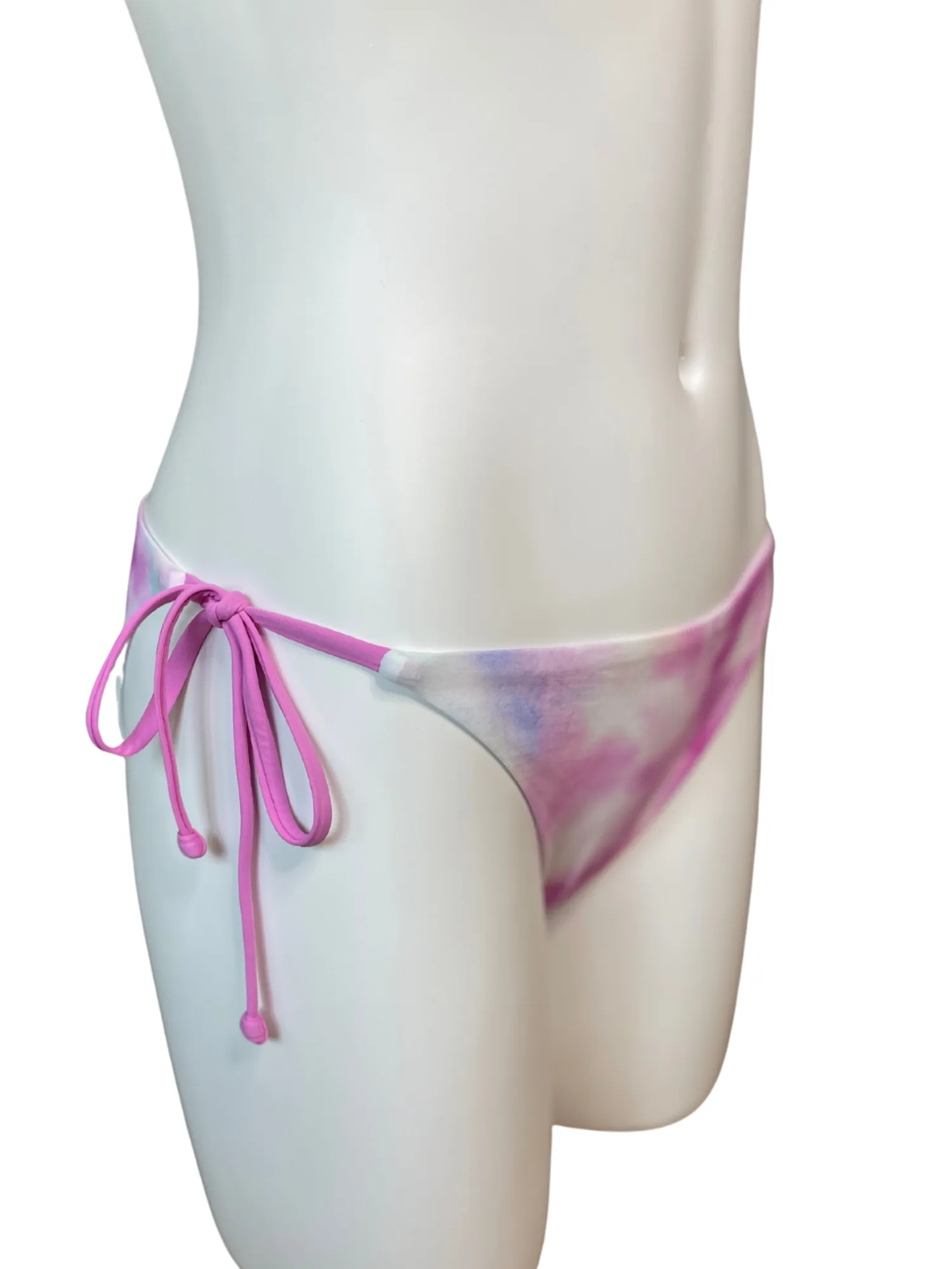 Women's Cotton Candy Tie Dye String Bikini Bottom