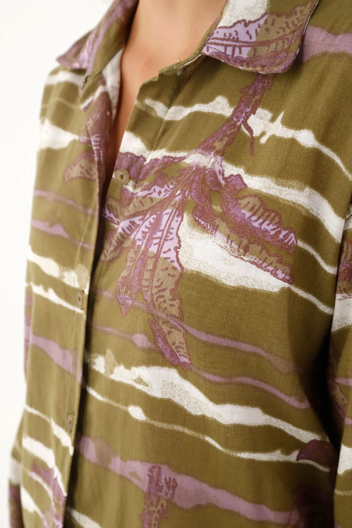 Women's Long Sleeve Printed Shirt