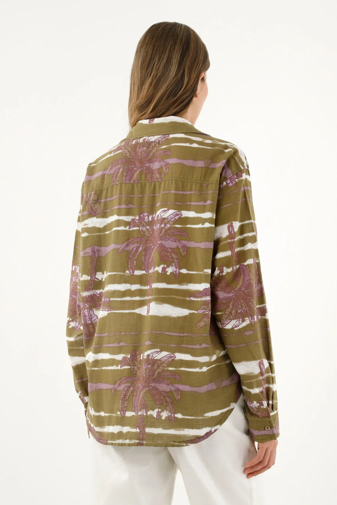 Women's Long Sleeve Printed Shirt